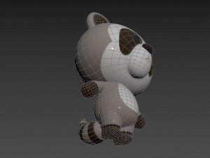 Character017 Raccoon 3D Model