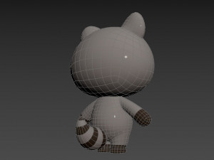 Character017 Raccoon 3D Model