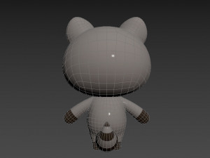Character017 Raccoon 3D Model