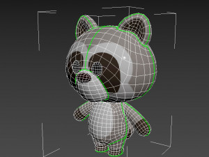 Character017 Raccoon 3D Model