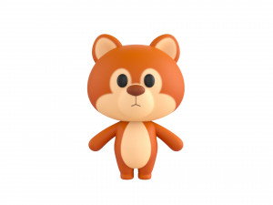 Character018 Squirrel 3D Model