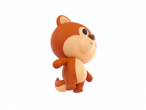 Character018 Squirrel 3D Model