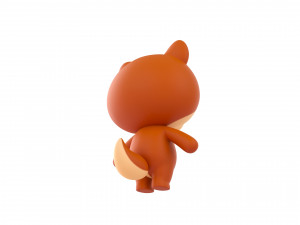Character018 Squirrel 3D Model