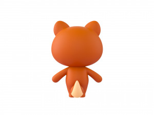 Character018 Squirrel 3D Model