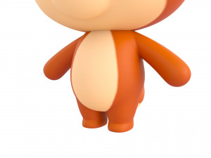 Character018 Squirrel 3D Model
