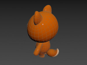 Character018 Squirrel 3D Model