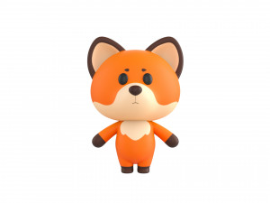 Character020 Fox Modello 3D