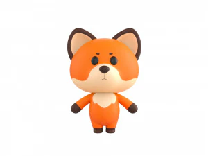 Character020 Fox 3D Model
