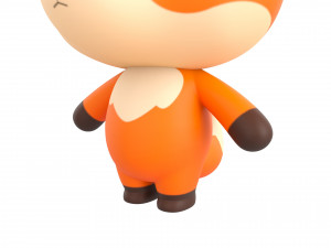 Character020 Fox Modello 3D