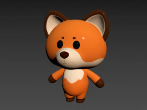 Character020 Fox 3D Model