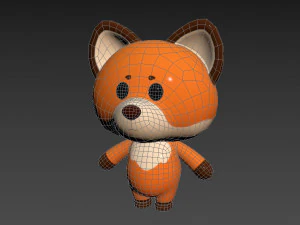 Character020 Fox 3D Model