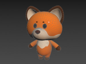 Character020 Fox Modello 3D