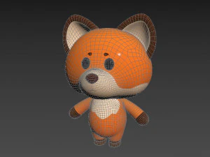 Character020 Fox 3D Model