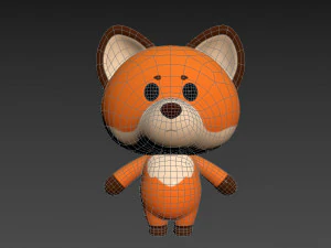 Character020 Fox 3D Model