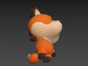 Character020 Fox Modello 3D
