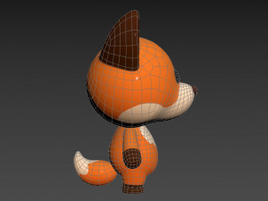 Character020 Fox Modello 3D