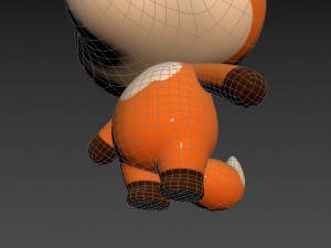 Character020 Fox Modello 3D