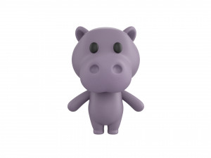 Character021 Hippo Modelo 3D
