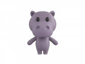 Character021 Hippo 3D Model