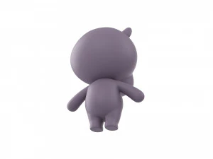 Character021 Hippo 3D Model