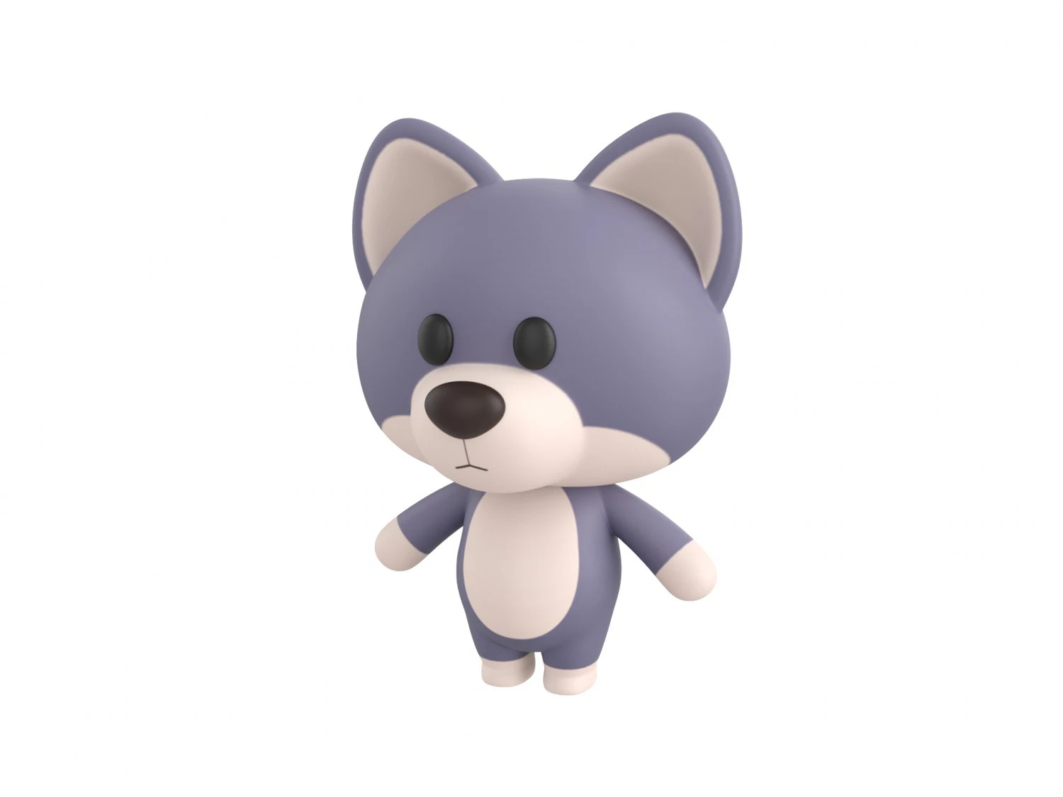 Character023 Wolf 3D Model .c4d .max .obj .3ds .fbx .stl .blend 