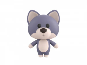 Character023 Wolf 3D Model