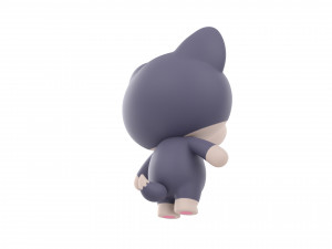 Character023 Wolf 3D Model