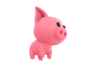 Character026 Pig 3D Model