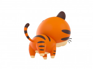 Character028 Tiger 3D Model