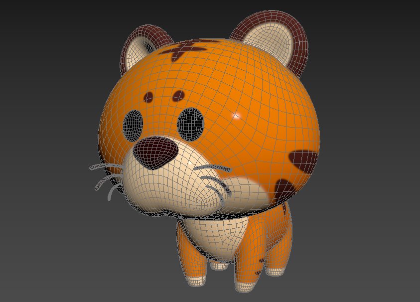 Cartoon Tiger Animated 3D Model in Characters - UE Marketplace