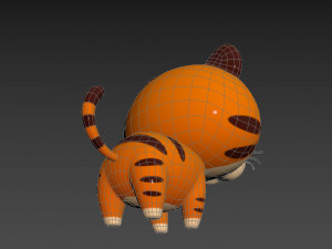 Character028 Tiger 3D Model