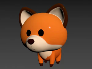 Character029 Fox 3D Model