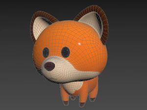 Character029 Fox 3D Model