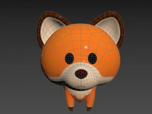 Character029 Fox 3D Model