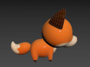 Character029 Fox 3D Model