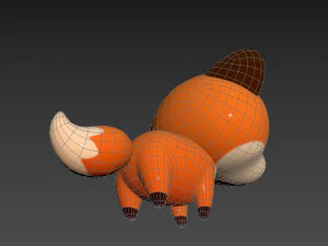 Character029 Fox 3D Model