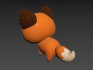 Character029 Fox 3D Model