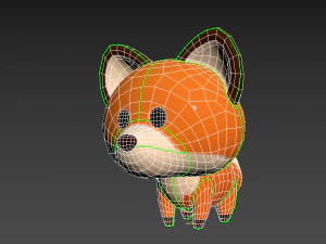 Character029 Fox 3D Model