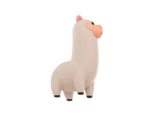 Character030 Alpaca 3D Model