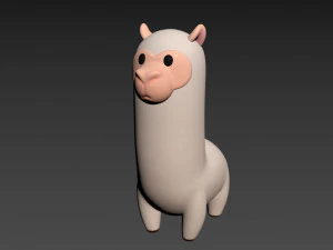 Character030 Alpaca 3D Model