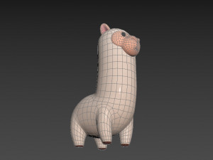Character030 Alpaca 3D Модель