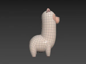 Character030 Alpaca 3D Model