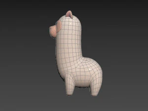 Character030 Alpaca 3D Model