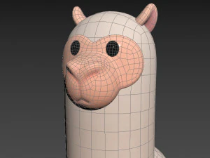 Character030 Alpaca 3D Model