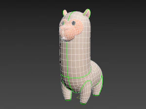 Character030 Alpaca 3D Model