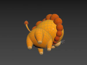 Character031 Lion 3D Model