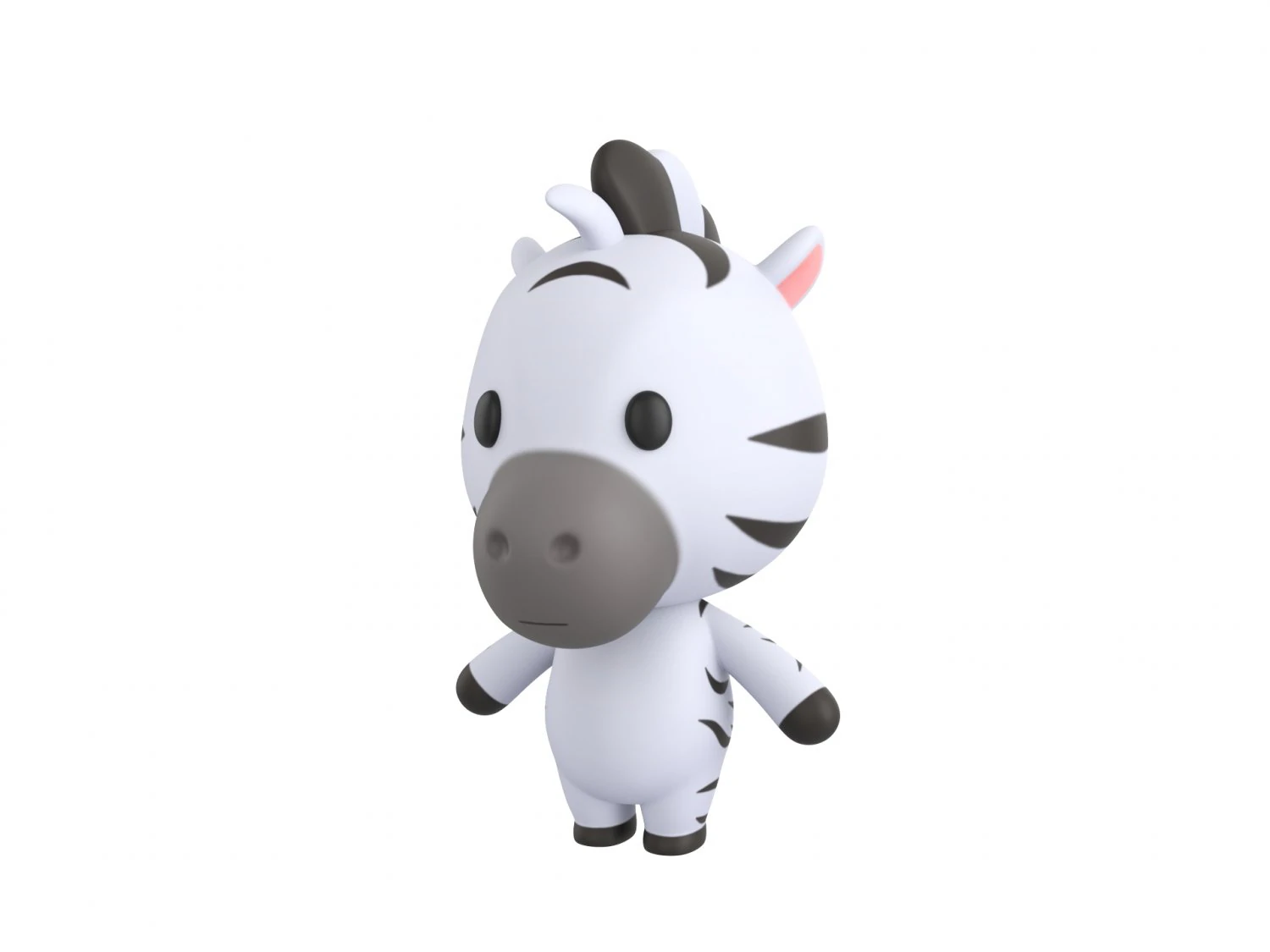Character032 Zebra 3D Model .c4d .max .obj .3ds .fbx .stl .blend