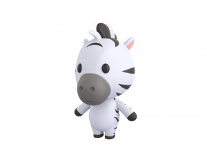 Character032 Zebra Model 3D