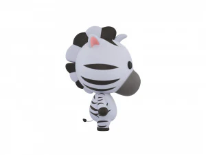 Character032 Zebra 3D Model