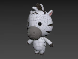 Character032 Zebra 3D Model